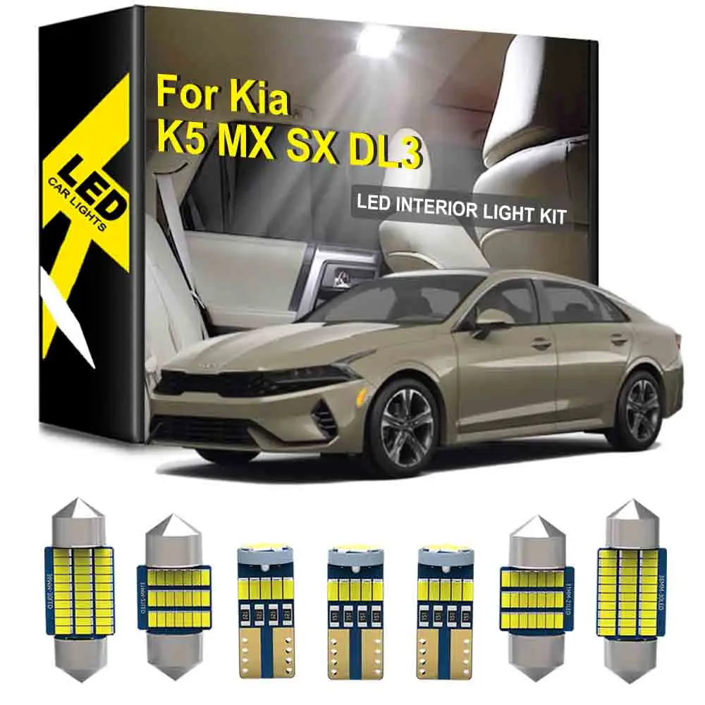 

Car Interior Dome Map Trunk Door Light Bulb Canbus For Kia K5 MX SX DL3 2011 2012 2013 2014 2015 2016 2017 2018 2019 2020 2021