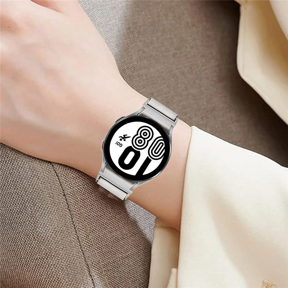 

Браслет из нержавеющей стали для Samsung Galaxy Watch 5 Pro, классический браслет без зазора, 45 мм, 4-44 мм, 46 мм