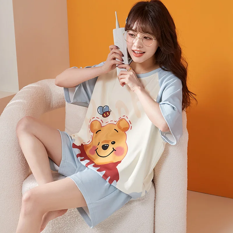 Women's Summer Pajamas Cotton Short Set