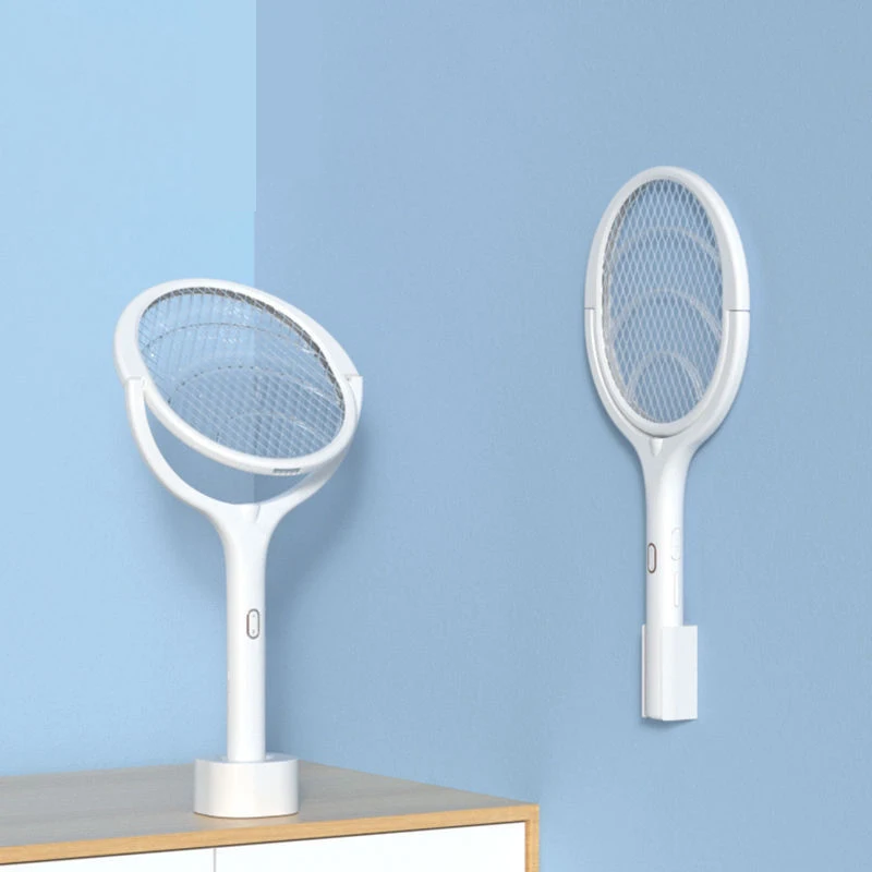 USB Rechargeable Angle Adjustable Electric Bug Zapper Fly Bat 5 IN 1 Electric Mosquito Swatter Mosquito Killer Lamp 3500V