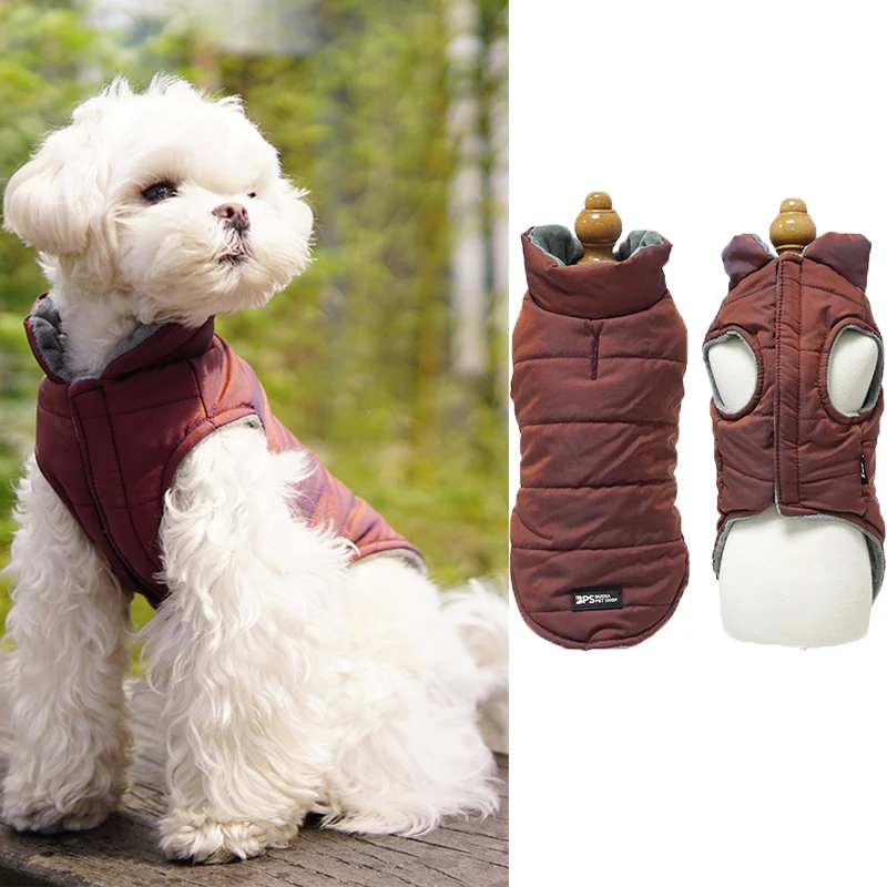 

Pet Dog Jacket Coat Winter Warm Dogs Cotton Clothes Thicken For Small Medium Dogs Teddy Chihuahua Vest Jacket Pet Clothing