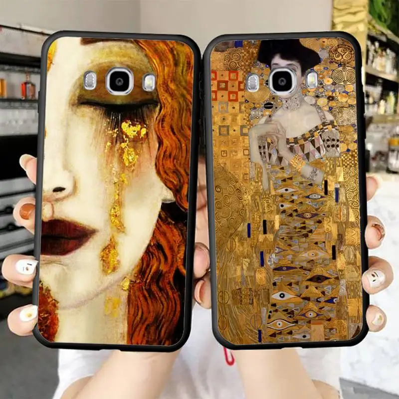 

Kiss by Gustav Klimt Phone Case for Samsung J 2 3 4 5 6 7 8 prime plus 2018 2017 2016 core