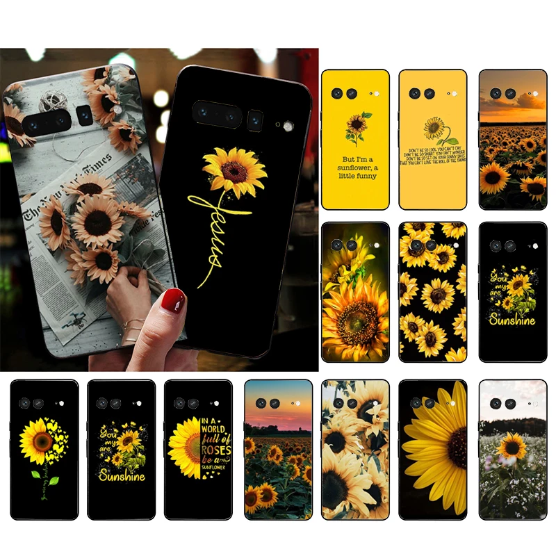 

Phone Case for Google Pixel 7 Pro 7 6A 6 Pro 5A 4A 3A Pixel 4 XL Pixel 5 6 4 3 XL 3A XL 2 XL Beautiful Flower sunflower Funda