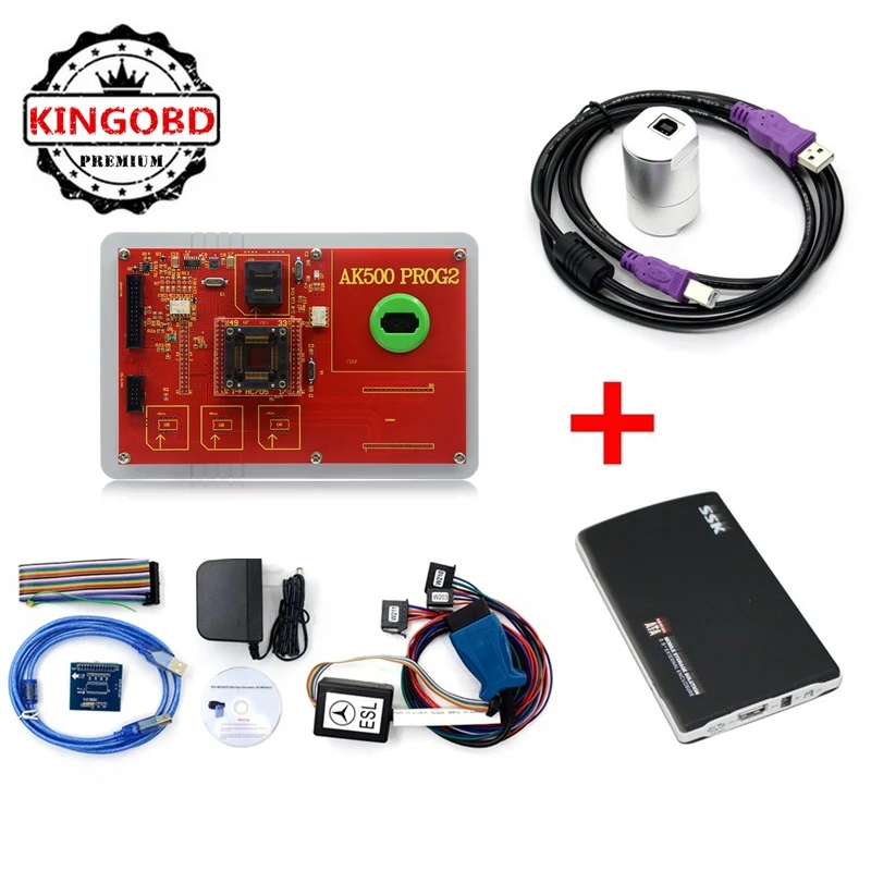 

AK500 Pro AK500+ Key Programmer for Mercedes for Benz With EIS SKC Calculator Plus HDD DHL Free Shipping