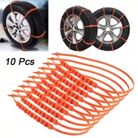 10pcs car winter tire wheels snow chains snow tire anti skid chains wheel tyre cable belt winter outdoor emergency chain stc01
