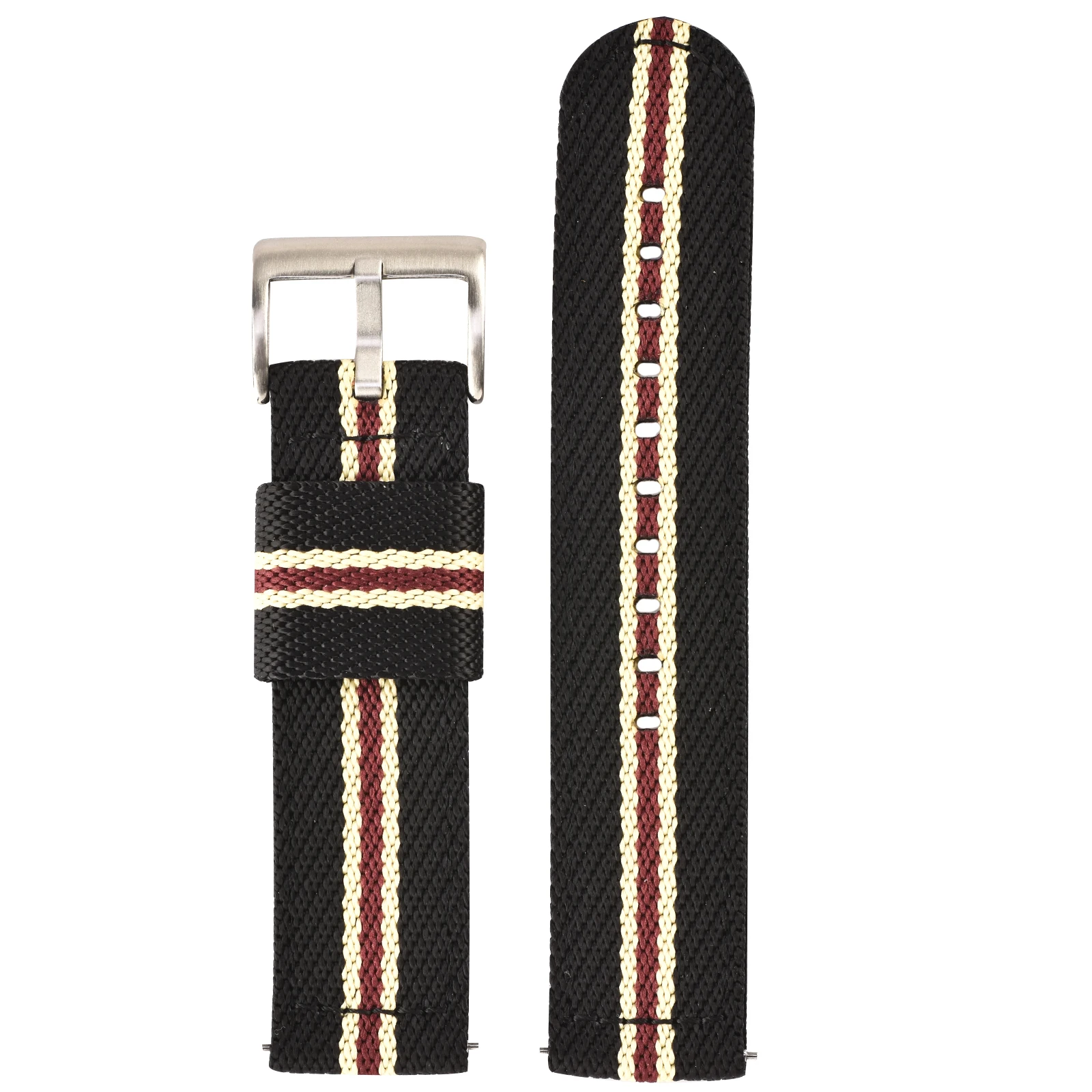 BEAFIRY Twill Nylon Watch Band 18mm 20mm 22mm 24mm Quick release Watch Straps Watchbands fit huawei samsung seiko black blue red