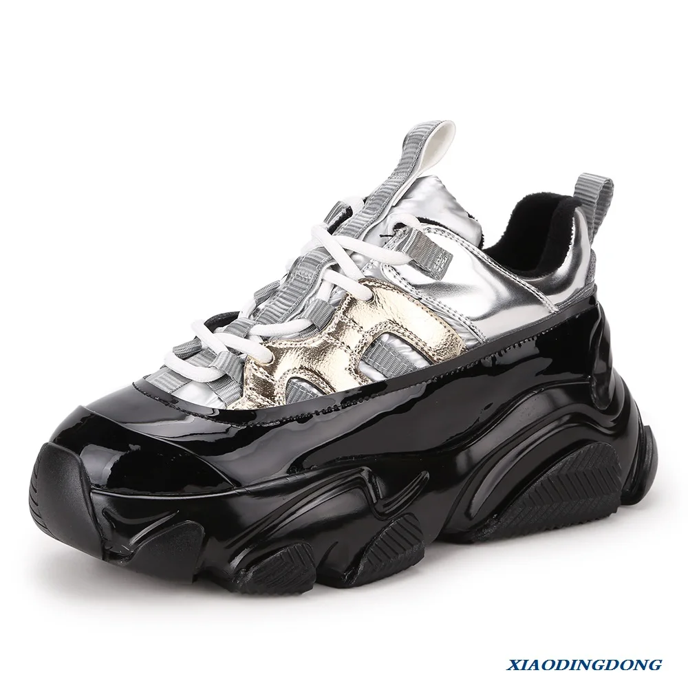 

Women's Chunky Platform Sneakers Sports Shoes Woman New Shoe Casual Sneakers Luxury Leather Autumn Fashion Running Increase New