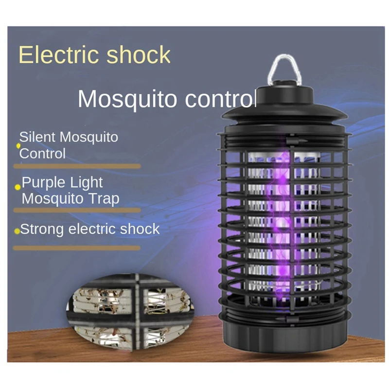 Высокоэффективная лампа от комаров светодиодная фиолетовая подвесная