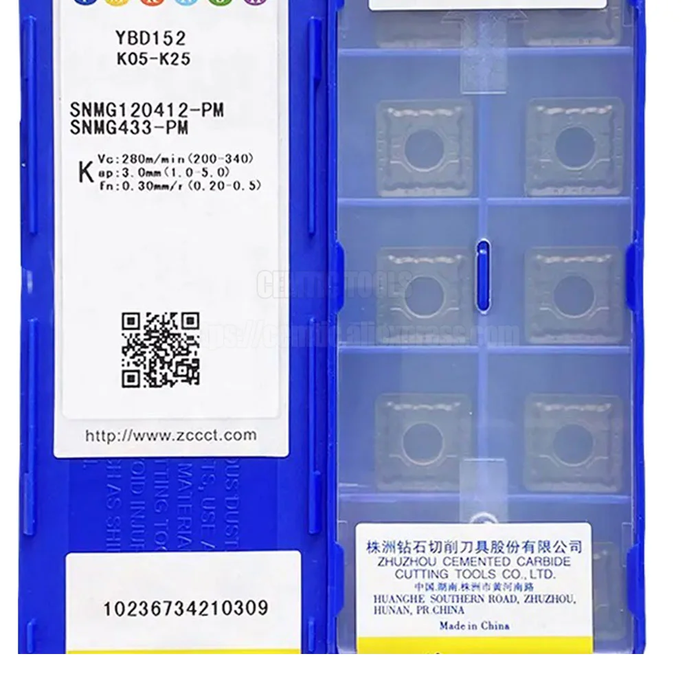 

ZCC YBD152 SNMG120412-PM YBD102 YBC252 YBC251 токарная вставка для токарного станка