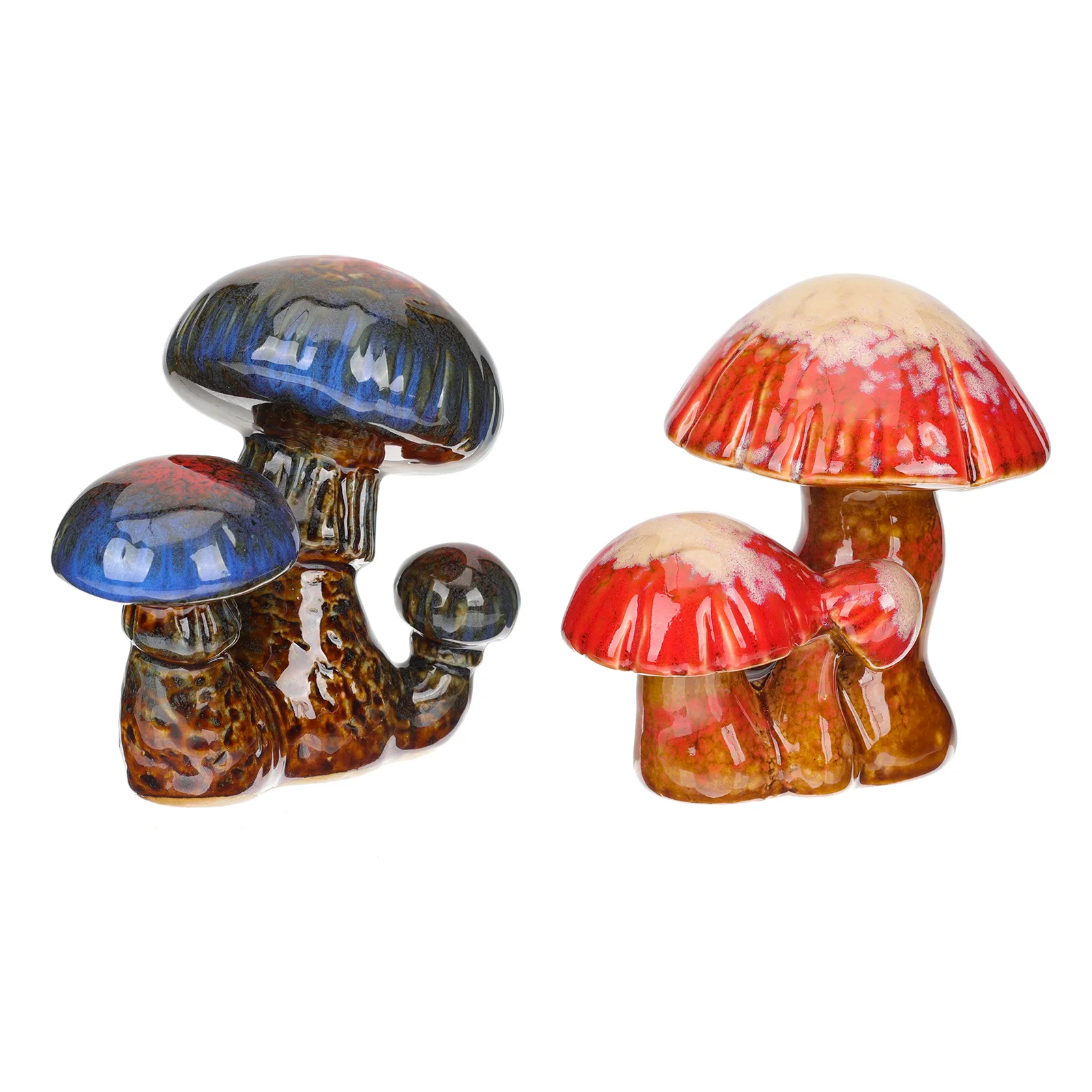 

Mushroom Garden Decoration Ceramic Decorations Outdoor Clearance Pots Mushrooms Statue Miniature Landscape Micro Bonsai Decor