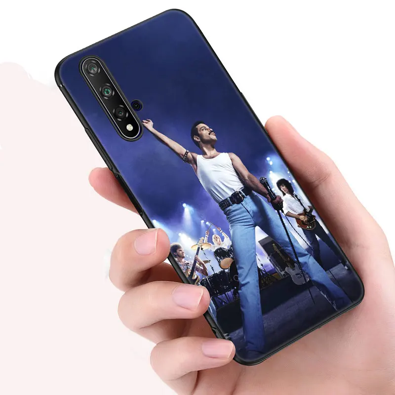 Чехол для телефона Queen Freddie Mercury черная Обложка Huawei Honor X7 X8 X9 5G 30i 20S 20E 10i 7S 8A 8S 8C 8X 9A 9C 9X