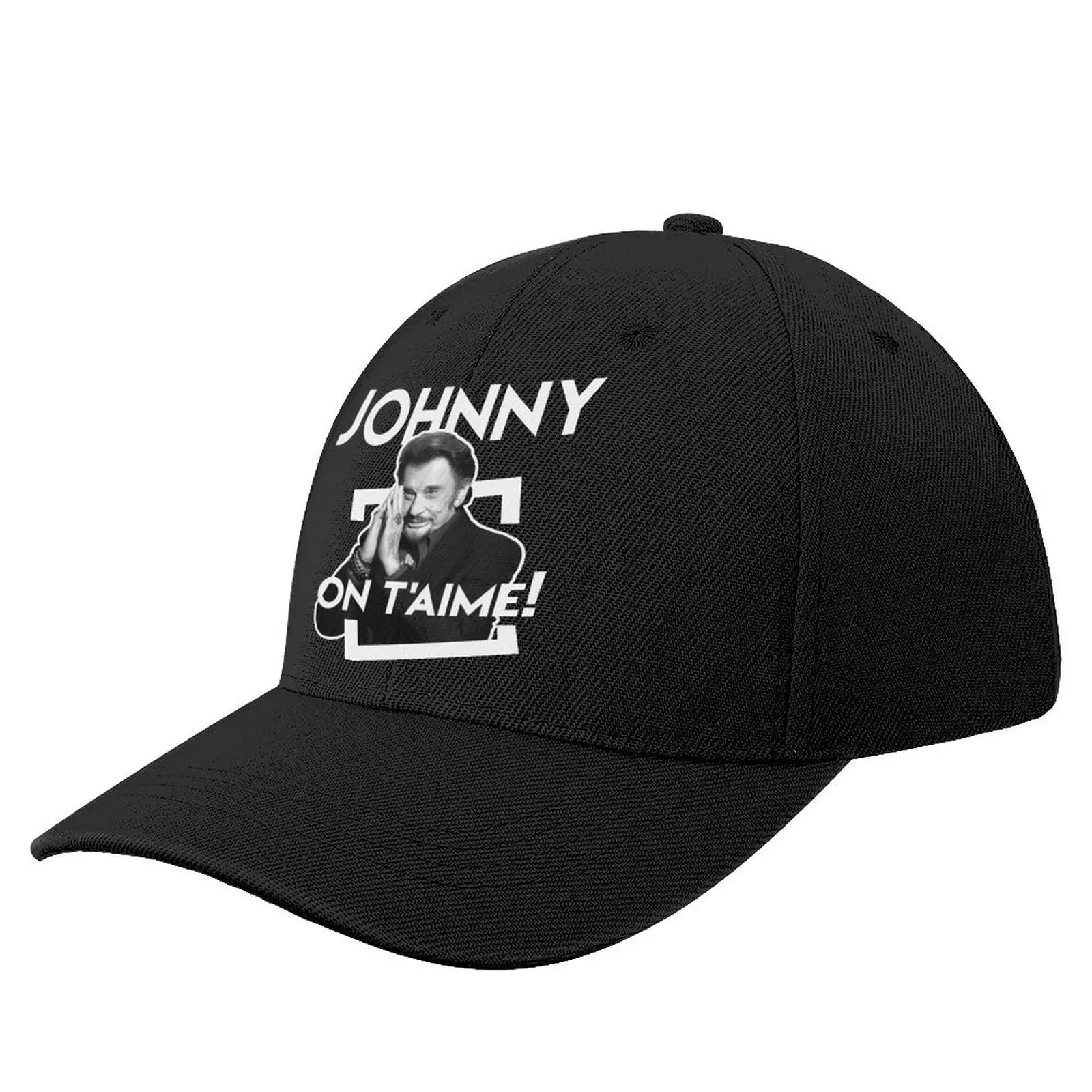 

Johnny Hallyday Baseball Cap Johnny On T Aime Big Head Polyester Blank Baseball Hat Funny Summer Fashionable Cap