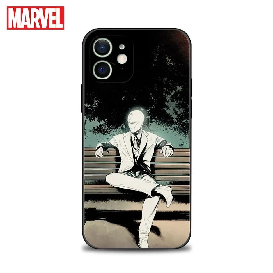 Чехол для iPhone 11 12 13 14 Pro Mini X XR XS Max 5 6 6S 7 8 Plus чехол комиксов Marvel Марк Spector луна рыцарь