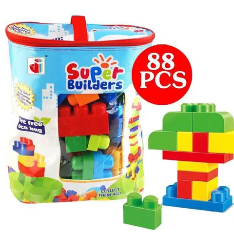 Большие строительные блоки, 88 деталей, творческие блоки, игрушки для детей, искусственное развитие
