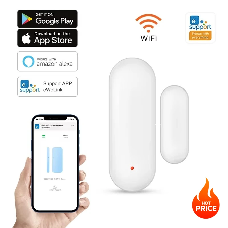 

Магнитная охранная сигнализация Alexa Google Home HA Salute Yandex