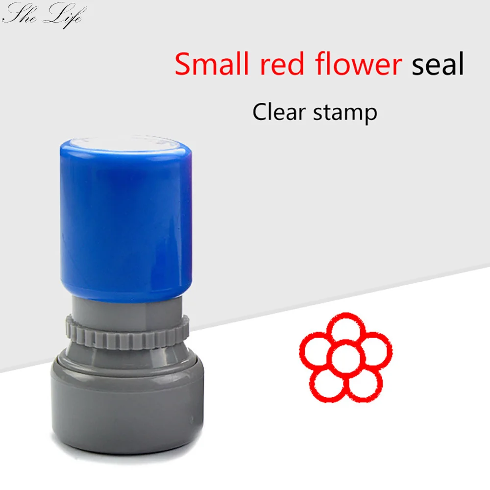 

10/15 шт., детский штамп с изображением красных цветов