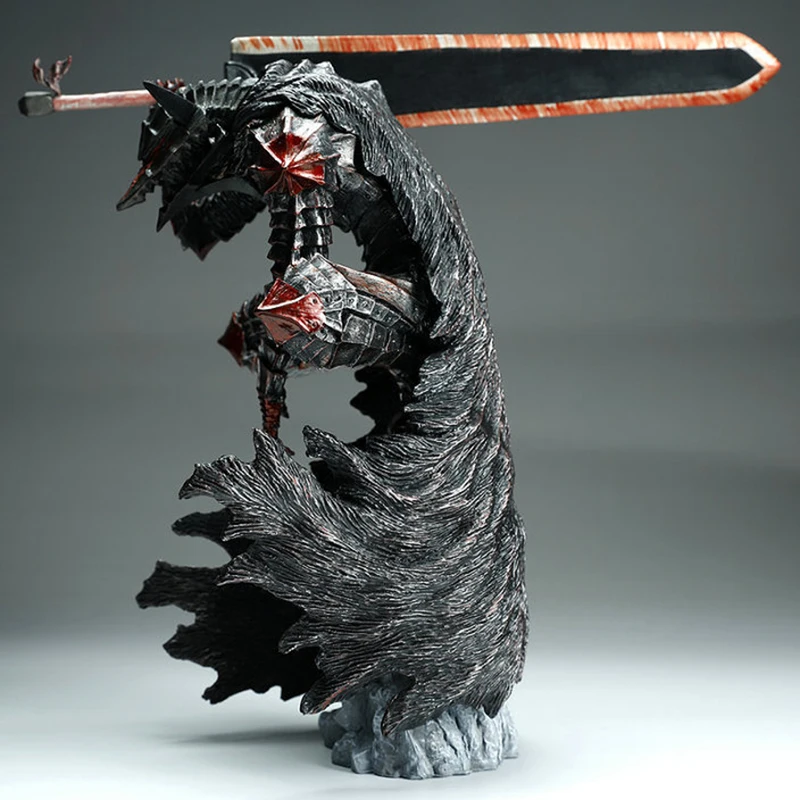 

25CM Berserk Guts L Anime Figure Guts Berserker Armor PVC Action Figure Toy Black Swordsman Figurine Collection Model Doll