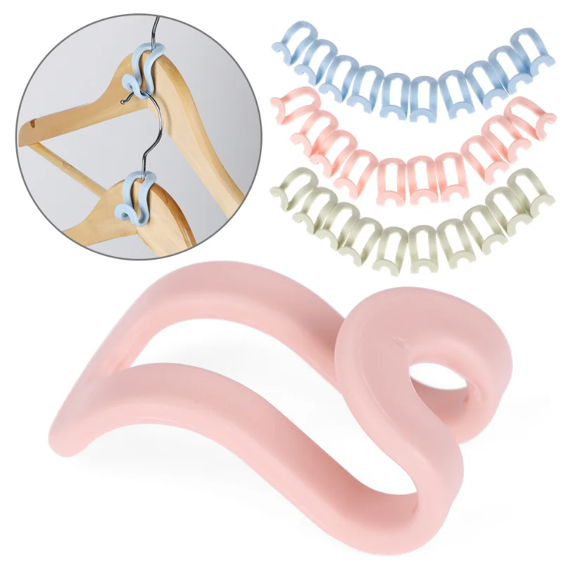 

10PCS Creative Mini Clothes Hanger Home Easy Antislip Hook Closet Organizer Storage Rack Holder Hook Household Accessories