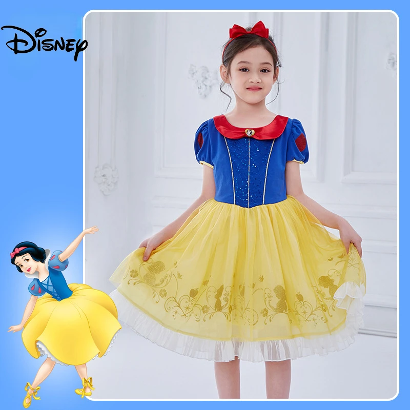 Костюм Принцессы Диснея Белоснежки для косплея принцессы костюм девочек Детские