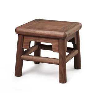 Black Walnut Folding Stool Mortise And Tenon Structure Assembled Chair Children's Stool Solid Wood Seat Living Room Furniture
