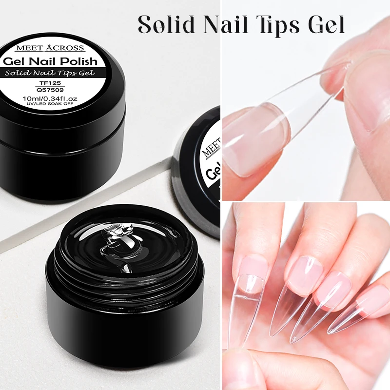 MEET ACROSS 10 мл гель-лак для ногтей прозрачный гель наращивания стойкий клей со