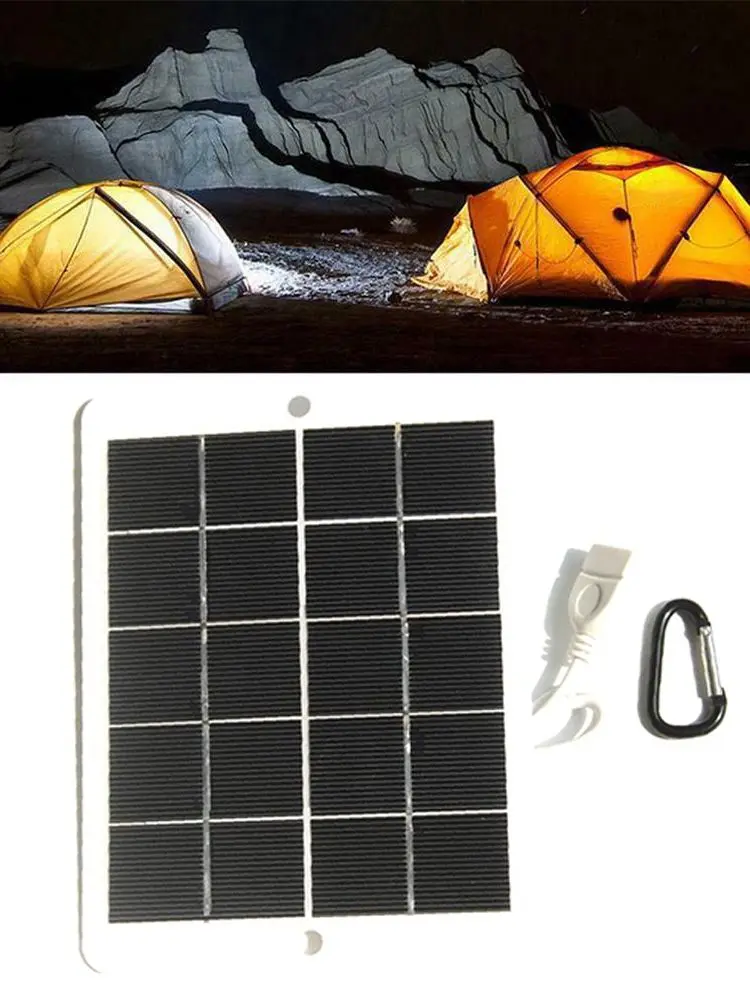 Оптовая продажа солнечной панели 1-14 шт. USB водонепроницаемый открытый туризм