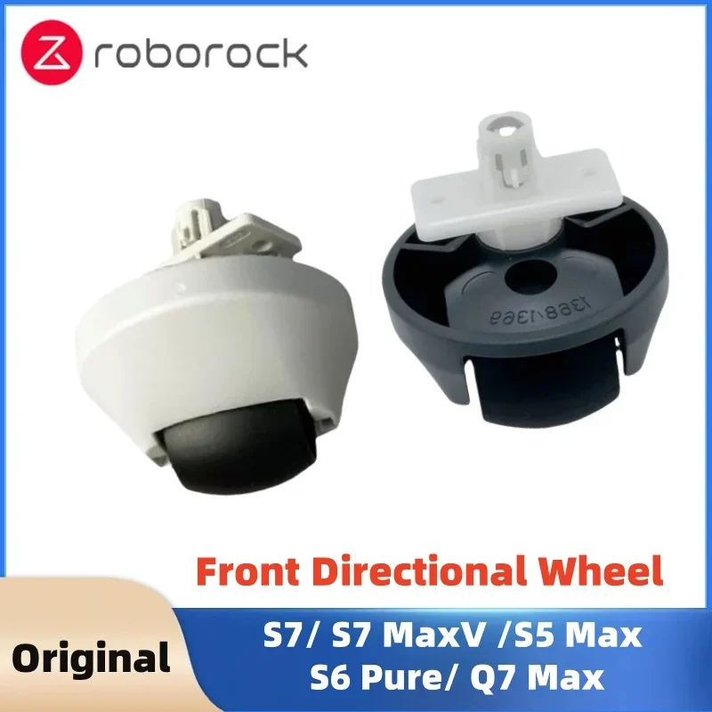 Фото Оригинальное переднее направляющее колесо для Roborock S7/S7 MaxV/S5 Max/S6 Pure/Q7 Max, запчасти для робота-пылесоса, ролик №1