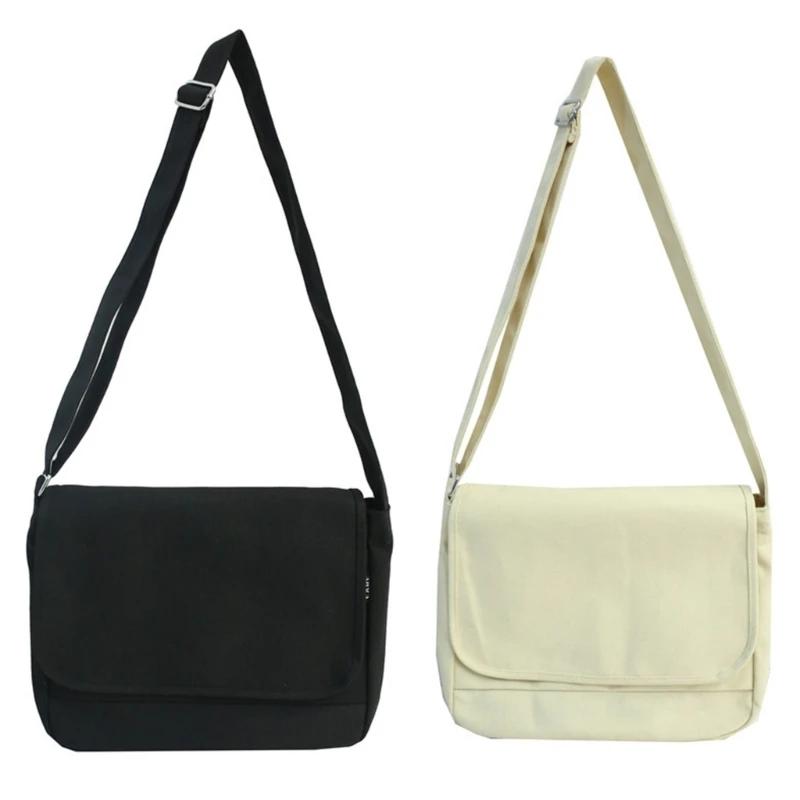 

Women Casual Shoulder Bag Men Solid Color Crossbody Bag Student College School Bag Large Capacity Leisure Messenger Bags