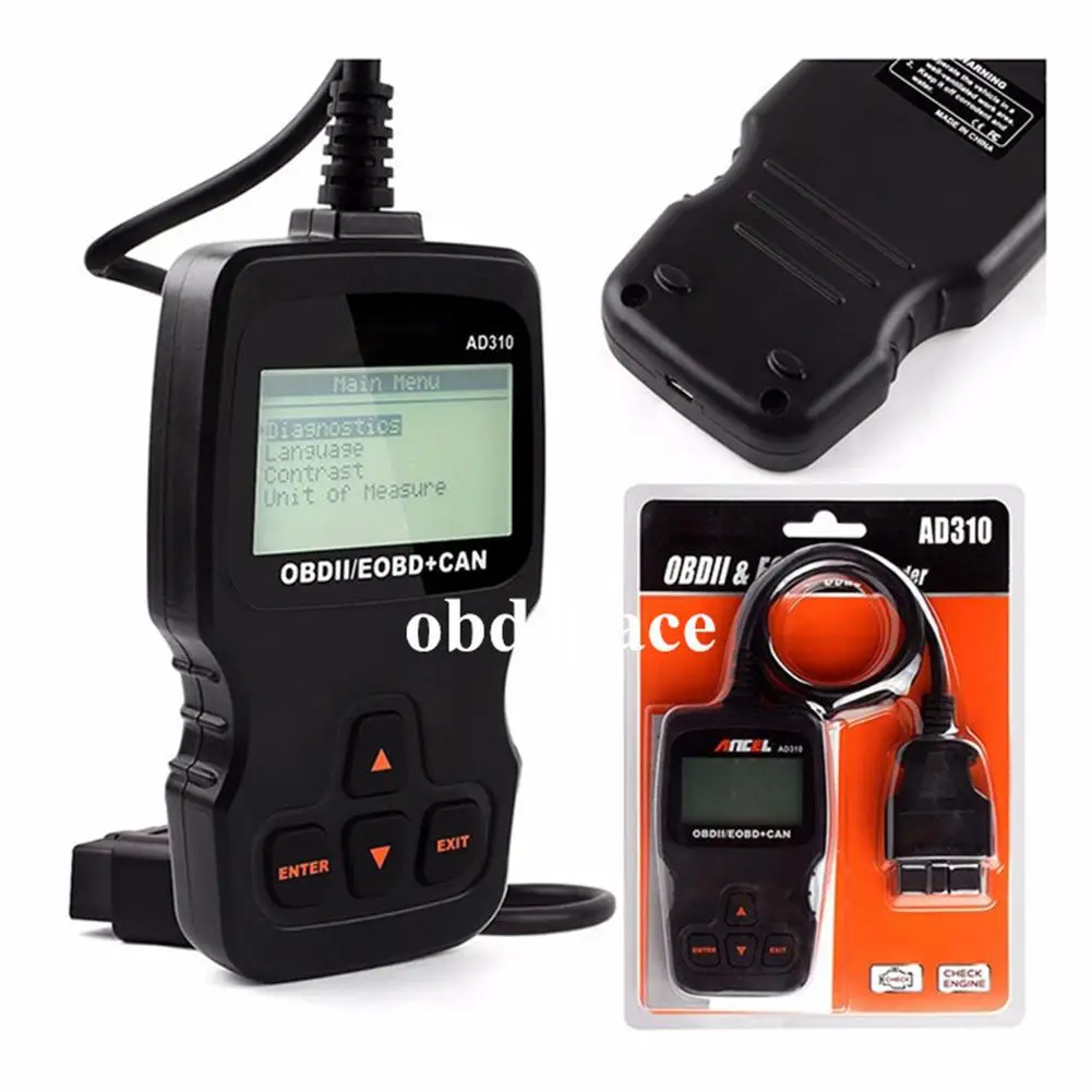 

Ad310 Classic Car Fault Detector OBDII Universal Auto Scanner Engine Fault Code Reader Diagnostic Tool