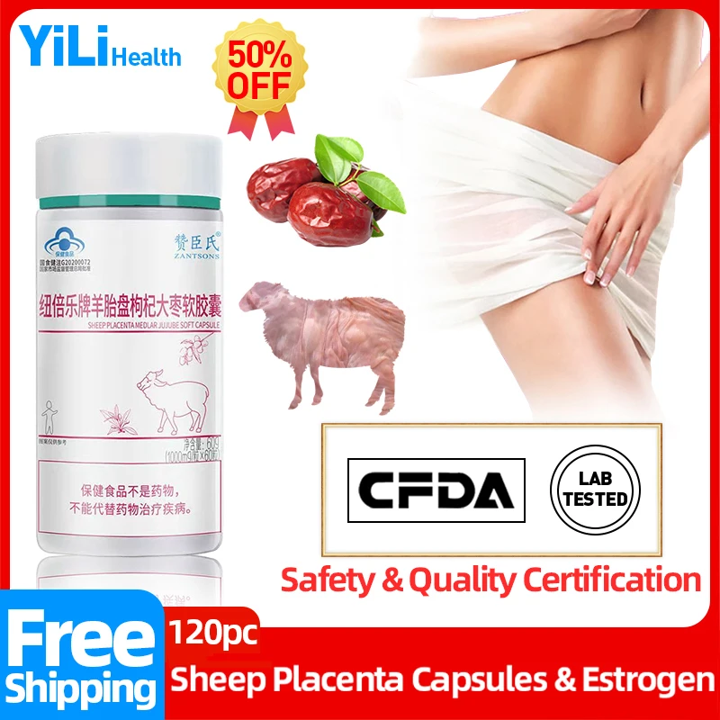 

Estrogen Hormones Pills Menopause Treatment Supplements Sheep Placenta Jujube Capsules Products for Women CFDA Approved Non-GMO