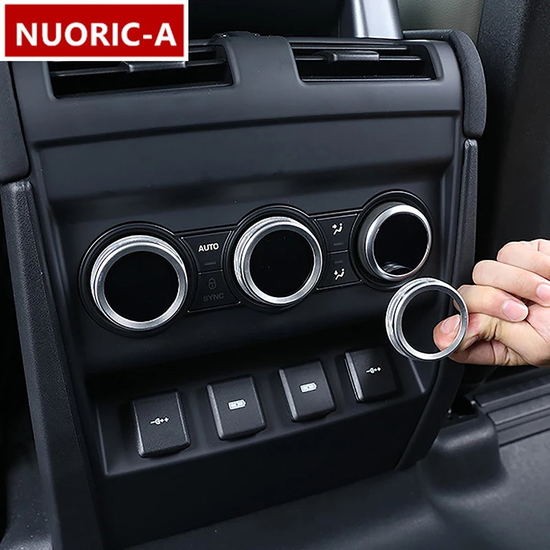 

Для Land Rover Defender 2020-2022 автомобильный Стайлинг задний подлокотник панель ручки кондиционера отделка кольца автомобильные аксессуары для интерьера