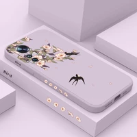 flowers and birds phone case for xiaomi mi 12 11 ultra lite 10 10s 9 11t 10t 9t pro lite poco m4 x4 f3 x3 m3 5g pro cover