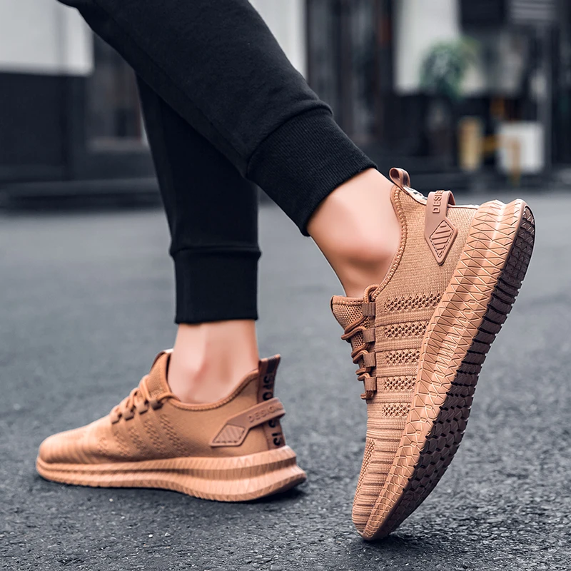 Abhoth Running Shoes Non-Slip Breathable Mesh Lightweight Comfortable Air Sports Shoe Men Walking Leisure Zapatillas Sneakers 48