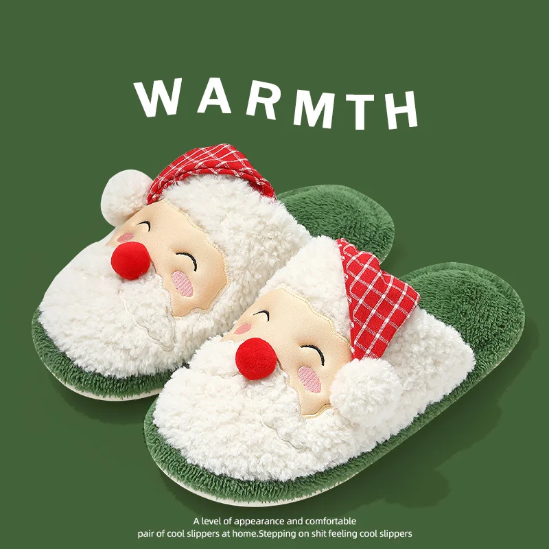 

Домашние тапочки Comemore с мультипликационным рисунком Санта Клауса