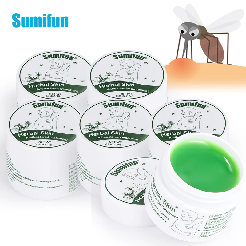 

Sumifun 1/3/5pcs Herbal Balm Medicine Cooling Oil Green Ointment Antibacterial Anti-itch Repellent Cream Anti Mosquito Cream 10g
