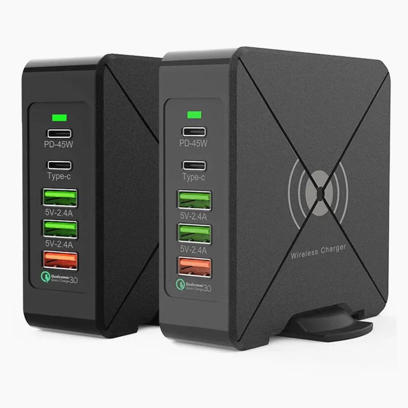 

Сетевое зарядное устройство с 5 портами USB Type-C, 75 Вт