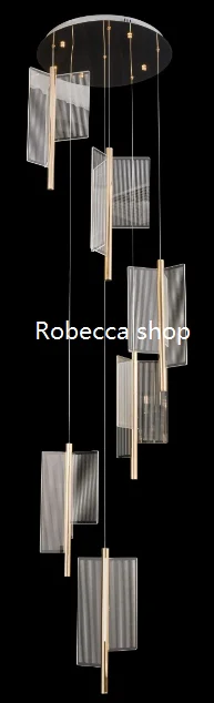 

Led luster fancy indoor decorate pendant lighting unique lamp living room bedroom book stroe restruance Acrylic elegant Modern