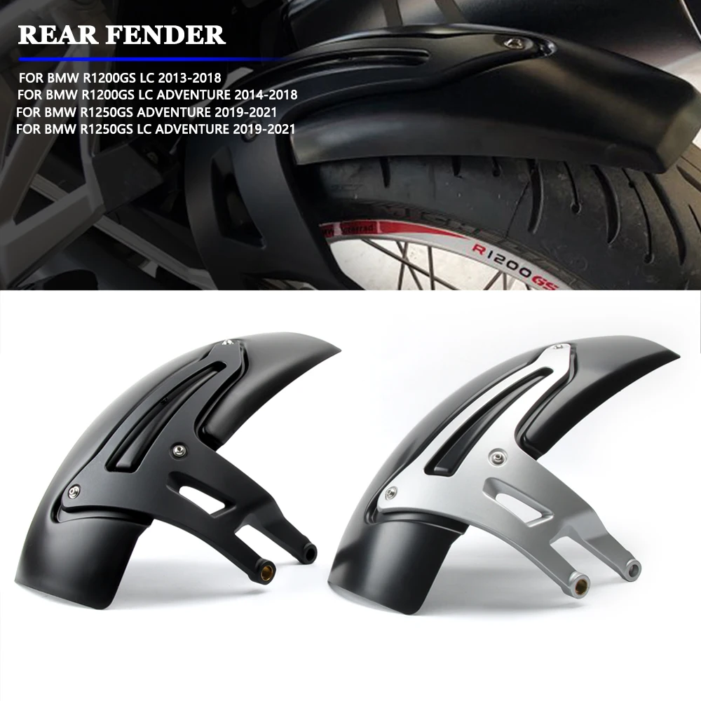 

Motorcycle Black Silver Rear Fender Mudguard Tire Hugger Splash Guard For BMW R1250GS R1200GS LC ADV GS 1250GS Adventure 13-22