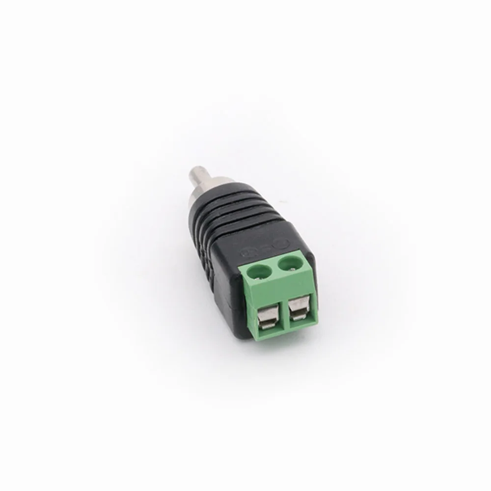 10 шт./лот RCA мужской/женский 2 полюса AV балун терминал для CAT5 CCTV Phono Видео Аудио