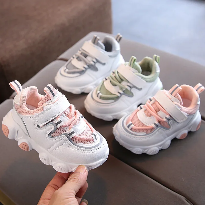 

2023 New Kids Fashion Chunky Sneakers for Toddler Boys Breathable Mesh Kids Shoes Girls Lightweight Babies Tennis Shoes