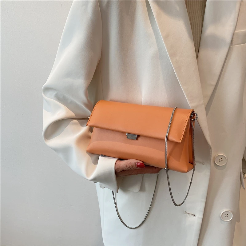 

Simple PU Leather Crossbody Bags for Women 2021 High Quality Small Hand Bag Brand Designer Shoulder Bag Luxury Handbag