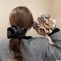 elegant women oversized scrunchie elastic hair bands girls ponytail holder hair rubber bands hair ties hair accessories
