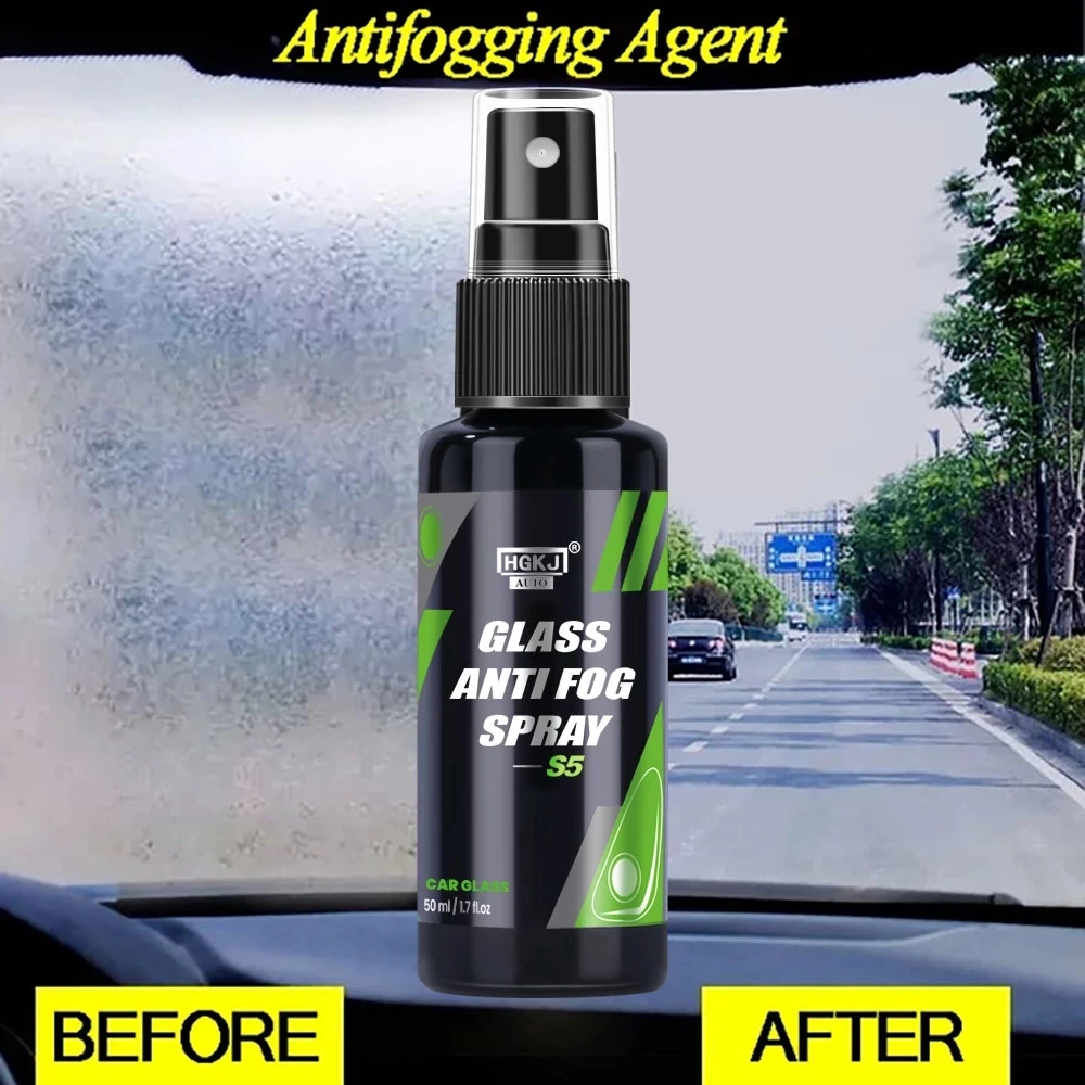 HGKJ S5 Long Lasting for Car Interior Glass Anti Fog Spray Waterproof Rainproof Prevents Fogging Clear Vision Auto Accessories