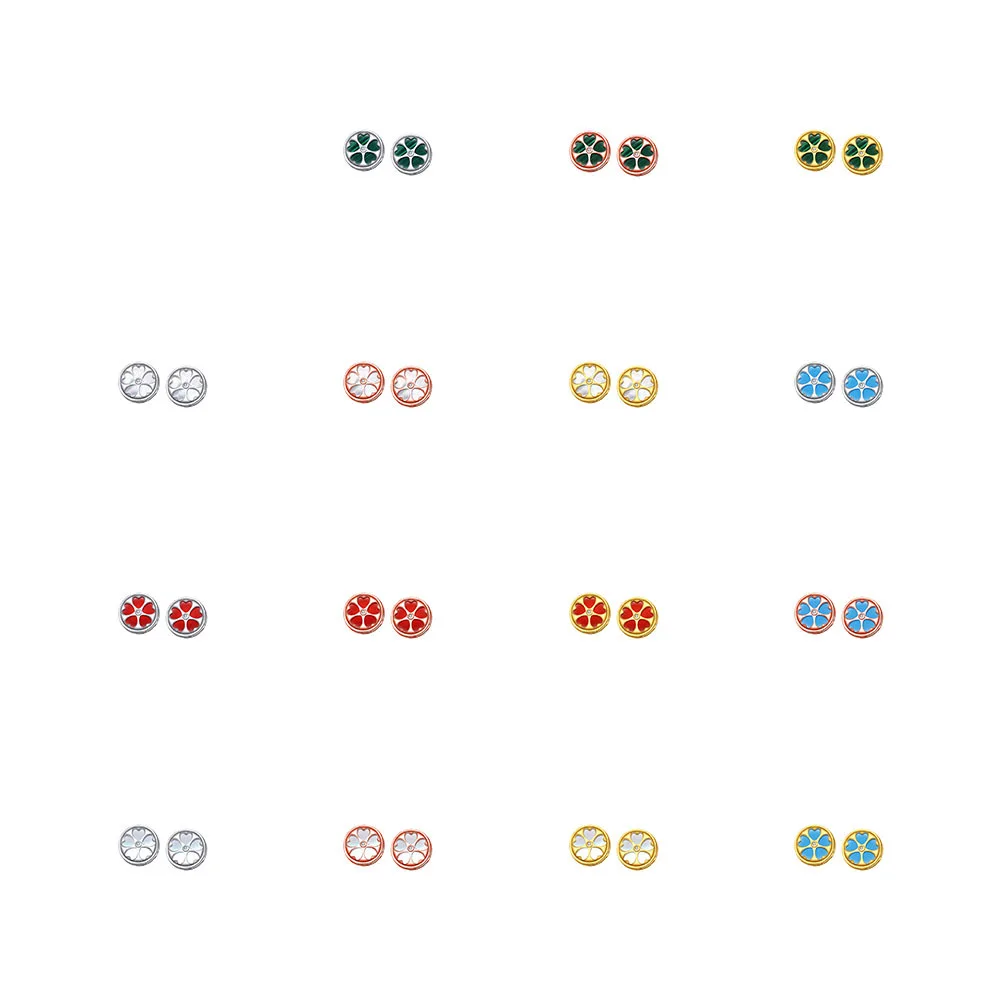 

Женские серьги-гвоздики из серебра 2023 пробы, с цветами