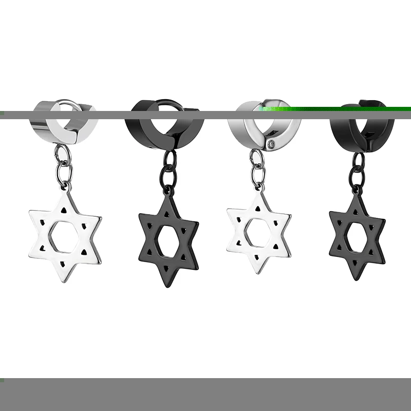 Женские и мужские серьги из нержавеющей стали в стиле панк