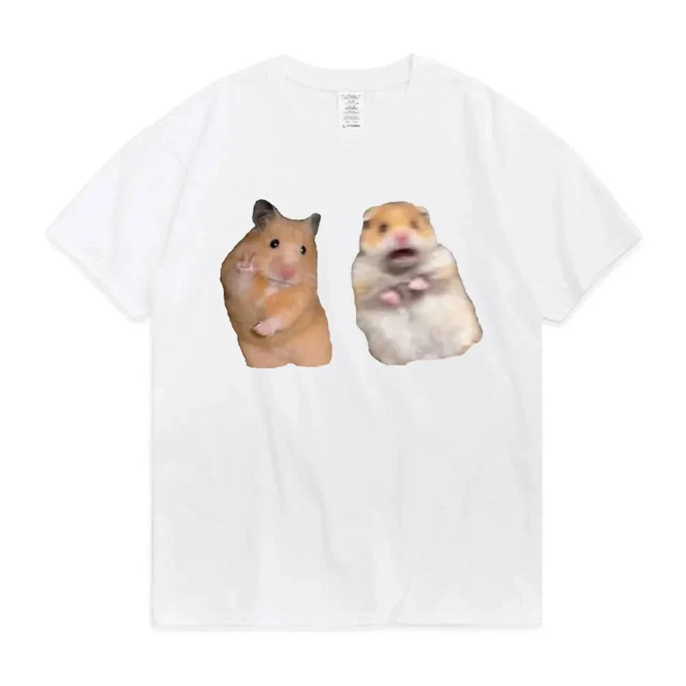 Забавная футболка с изображением мира и кричащего хомяка подарок для влюбленных