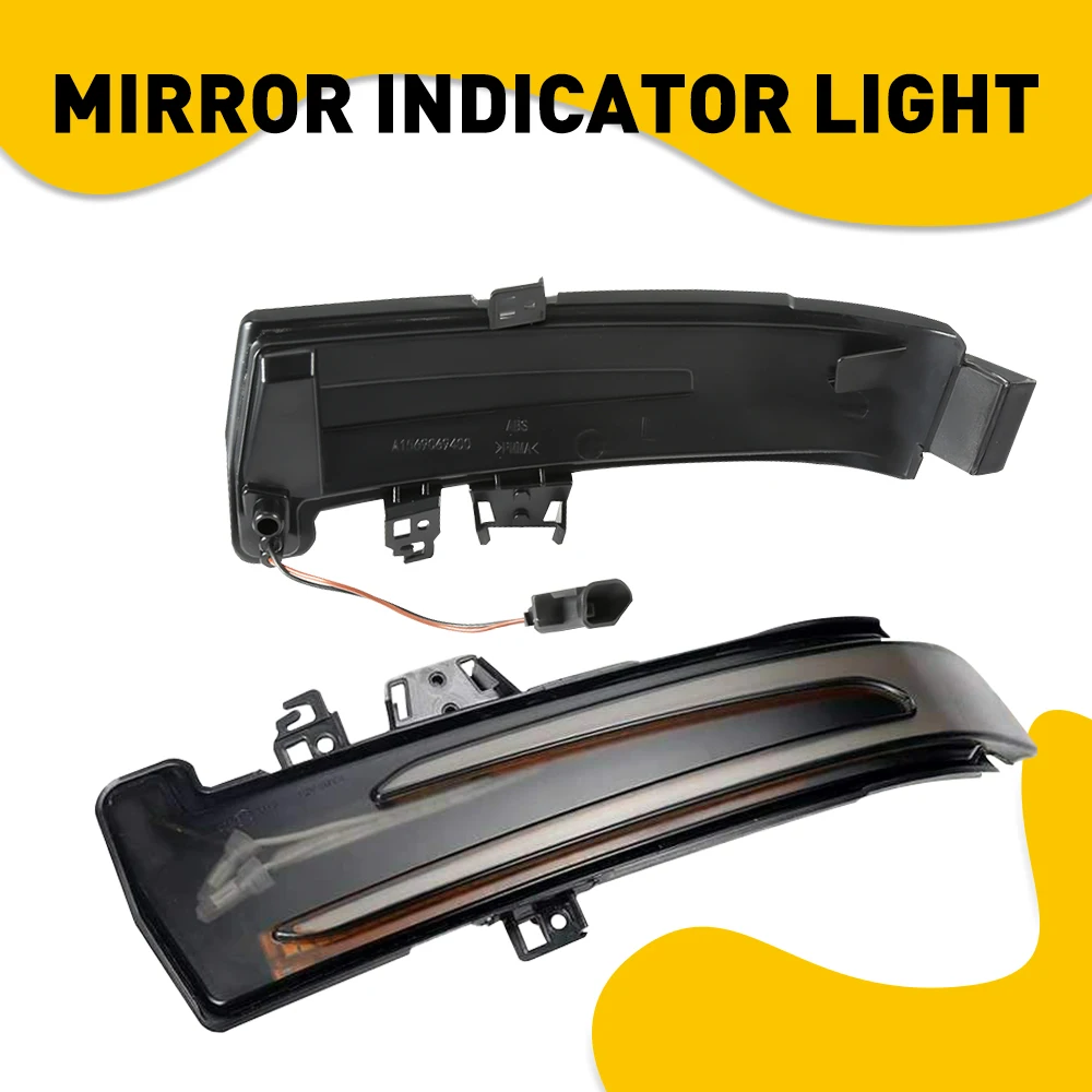 

Car Side Mirror Indicator LED Light Smoked Shell Dynamic Yellow For 2008-2015 Benz GLK Class X204 GLK250 GLK280 GLK300 GLK350