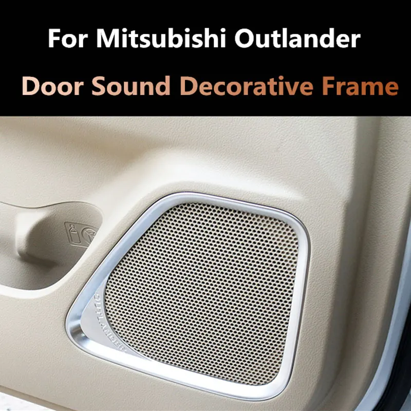 

Car door audio decorative frame For Mitsubishi Outlander 2013-2022 door horn ring interior modification auto accessories