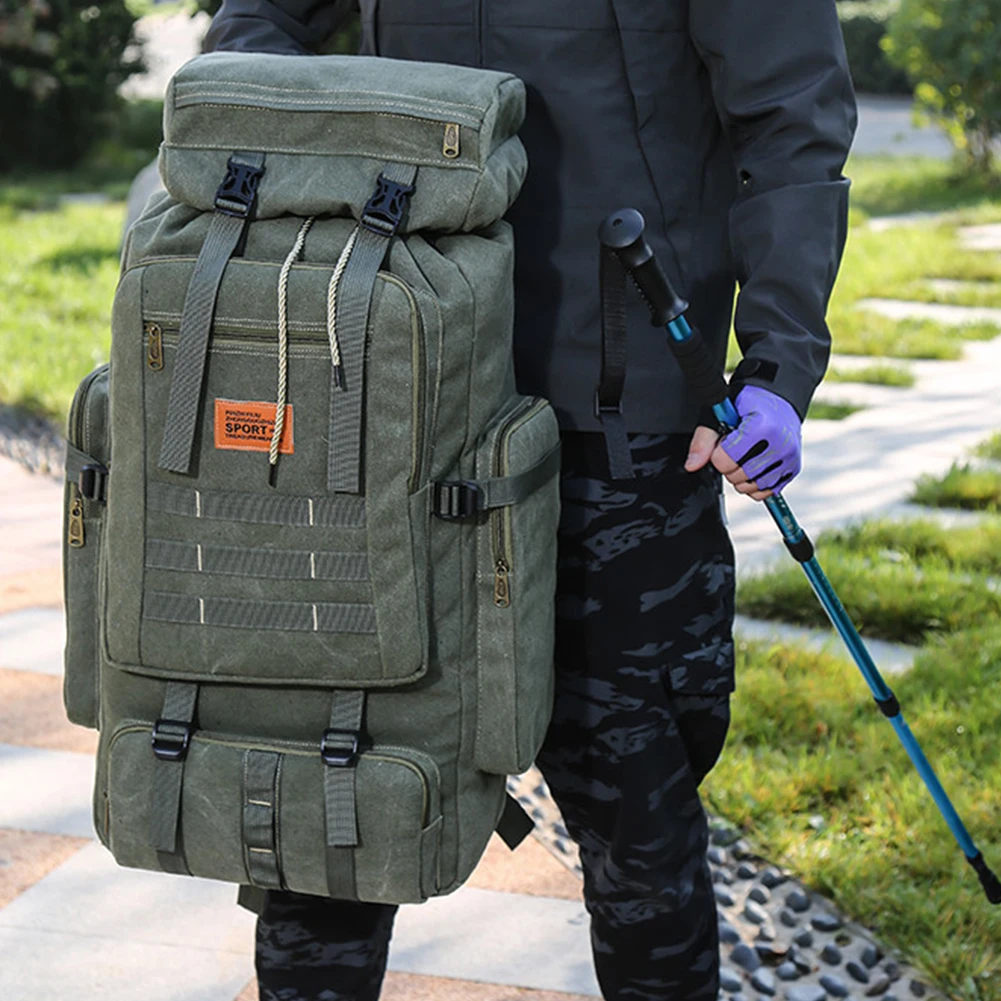 

80L Sport Travel Bag Double Storage Multifunctional Backpack Large Capacity Wear-resistant for Outdoor Cycling Accessories