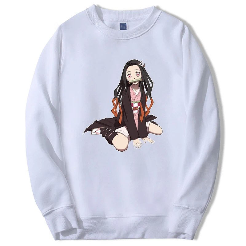 

Demon Slayer Sweatshirts Hoodies Mens Sexy Nezuko Japan Mangas Anime Graphic 2022 Sudaderas Fleece Crewneck Round Neck Moletom